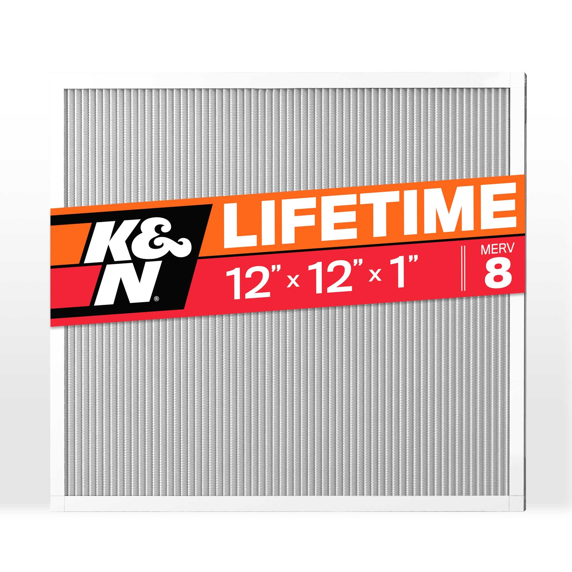 K&N HVAC Filter; 12 x 12 x 1, MERV 8 HVC-8-11212