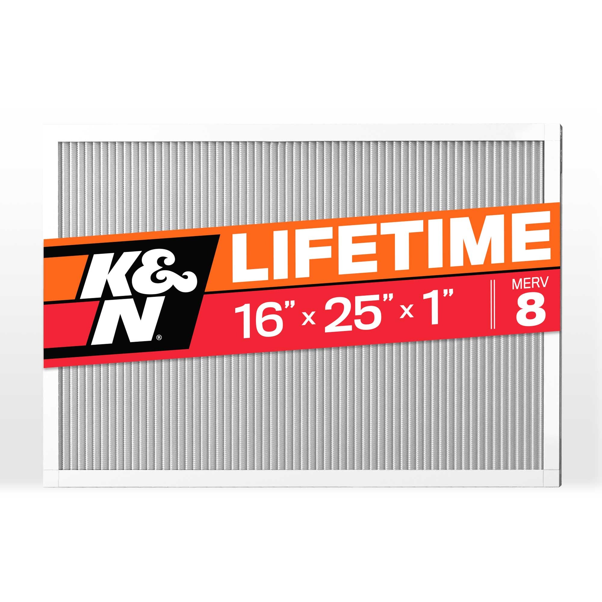 K&N HVAC Filter; 16 x 25 x 1, MERV 8 HVC-8-11625