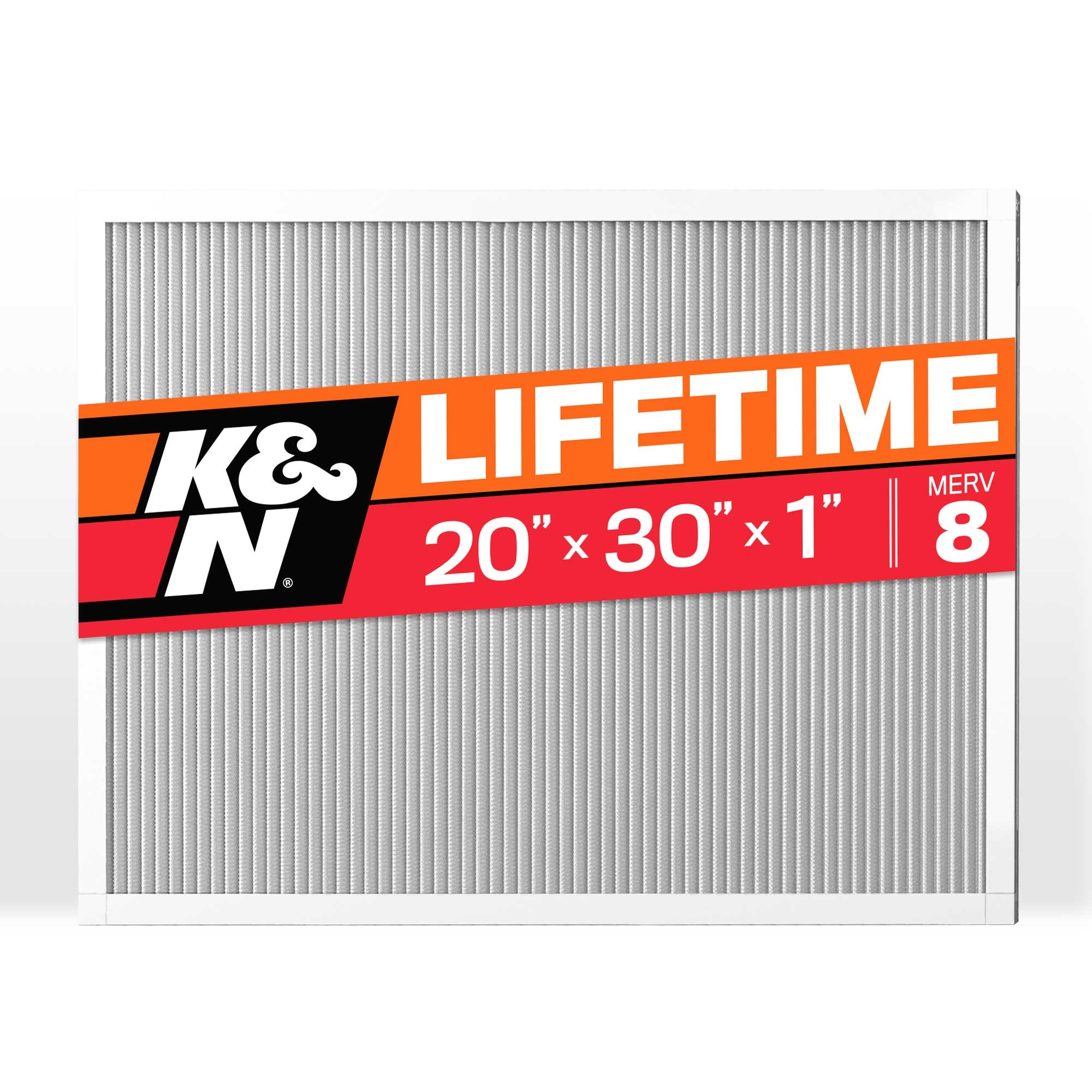 K&N HVAC Filter; 20 x 30 x 1, MERV 8 HVC-8-12030