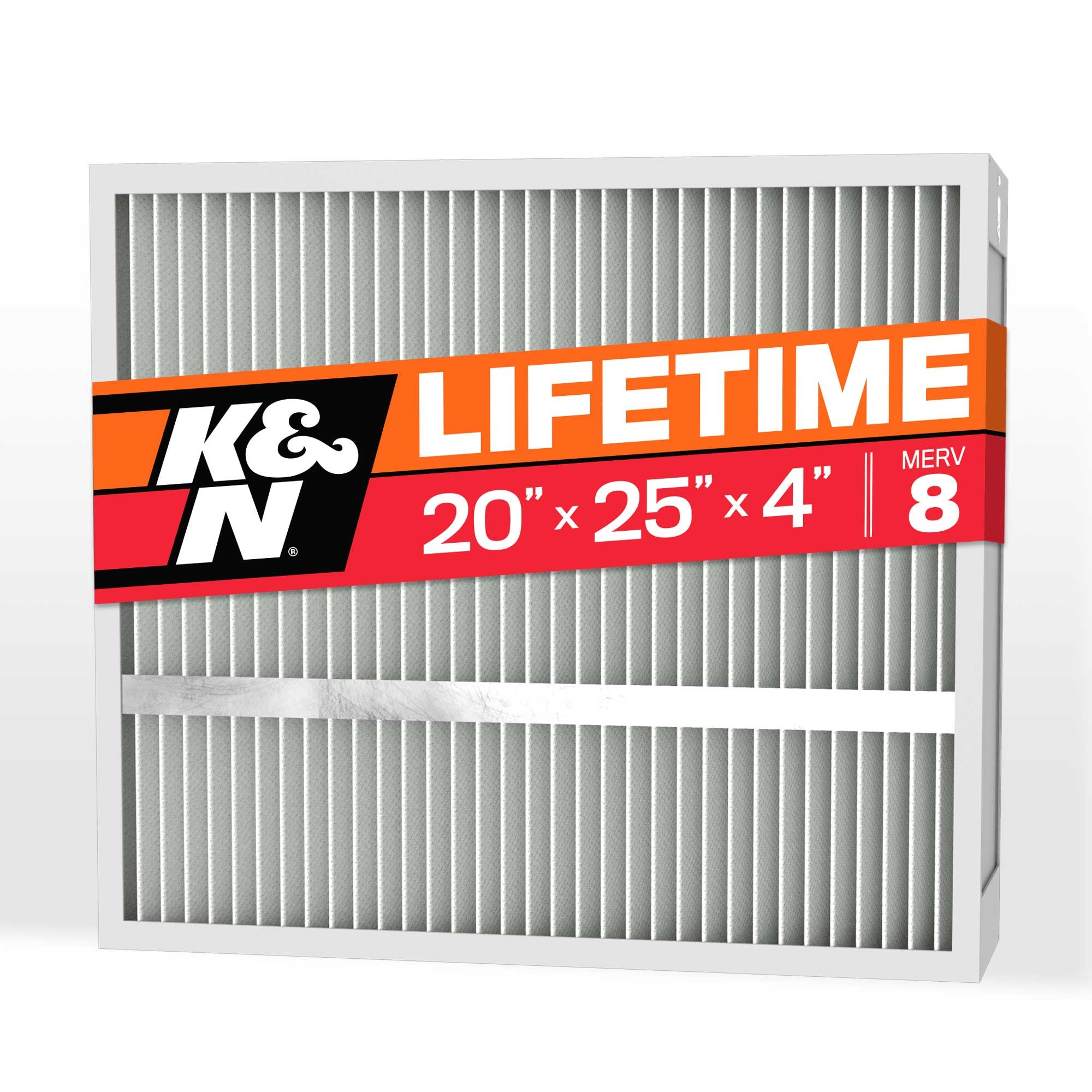 K&N HVAC Filter; 20 x 25 x 4, MERV 8 HVC-8-42025