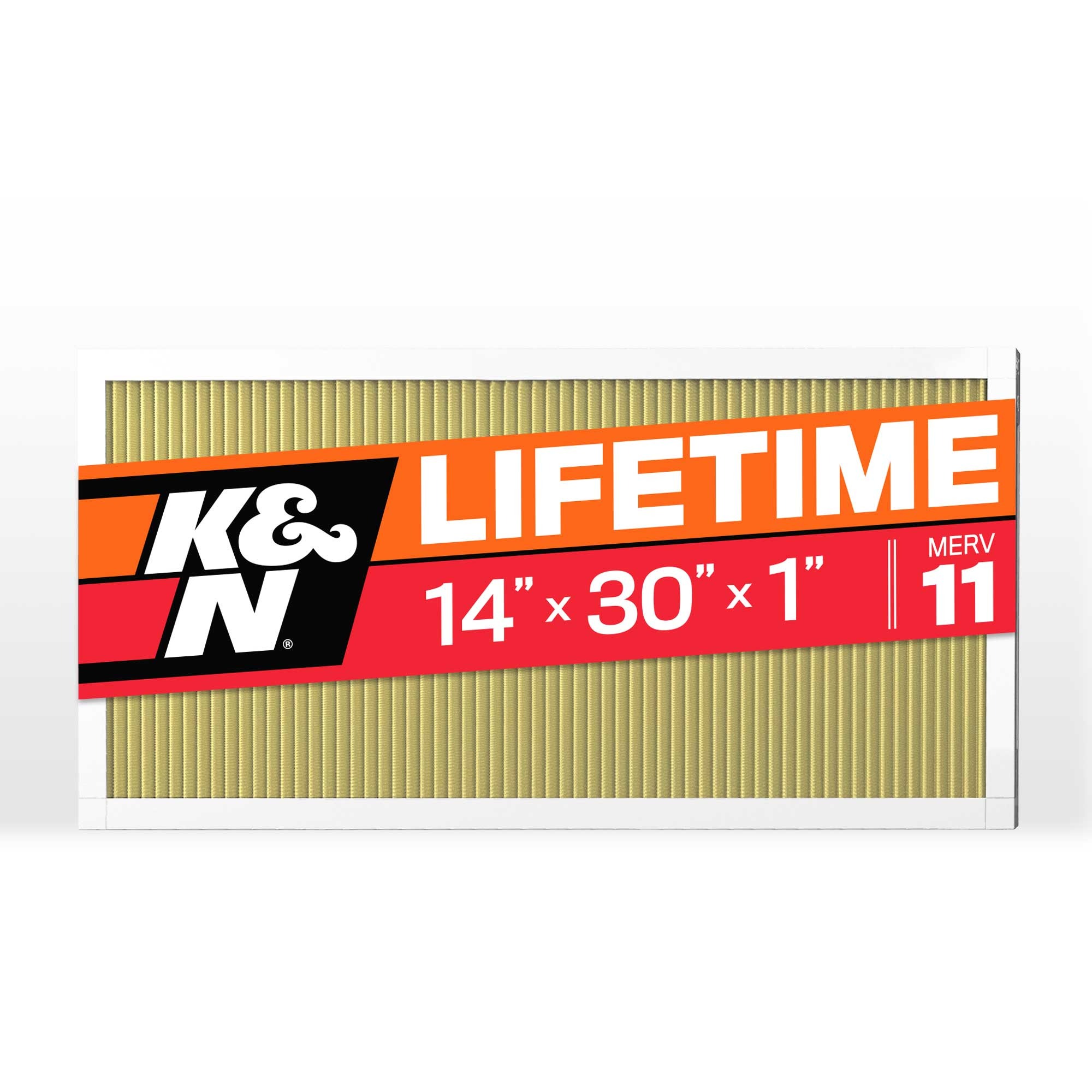 K&N HVAC FILTER; 14 X 30 X 1, MERV 11 HVC-11430