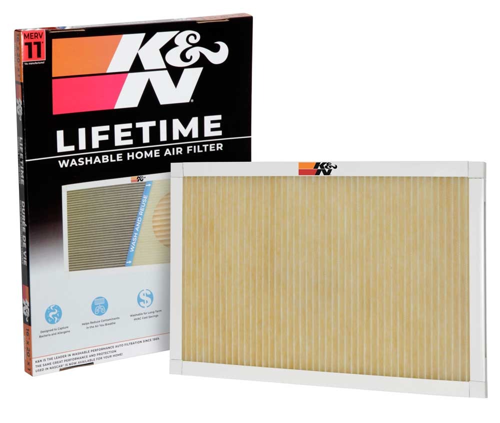 K&N HVAC FILTER; 16 X 20 X 1, MERV 11 HVC-11620