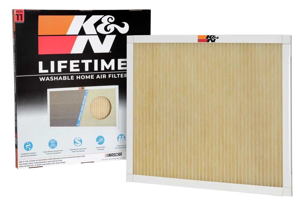 K&N HVAC FILTER; 24 X 24 X 1, MERV 11 HVC-12424
