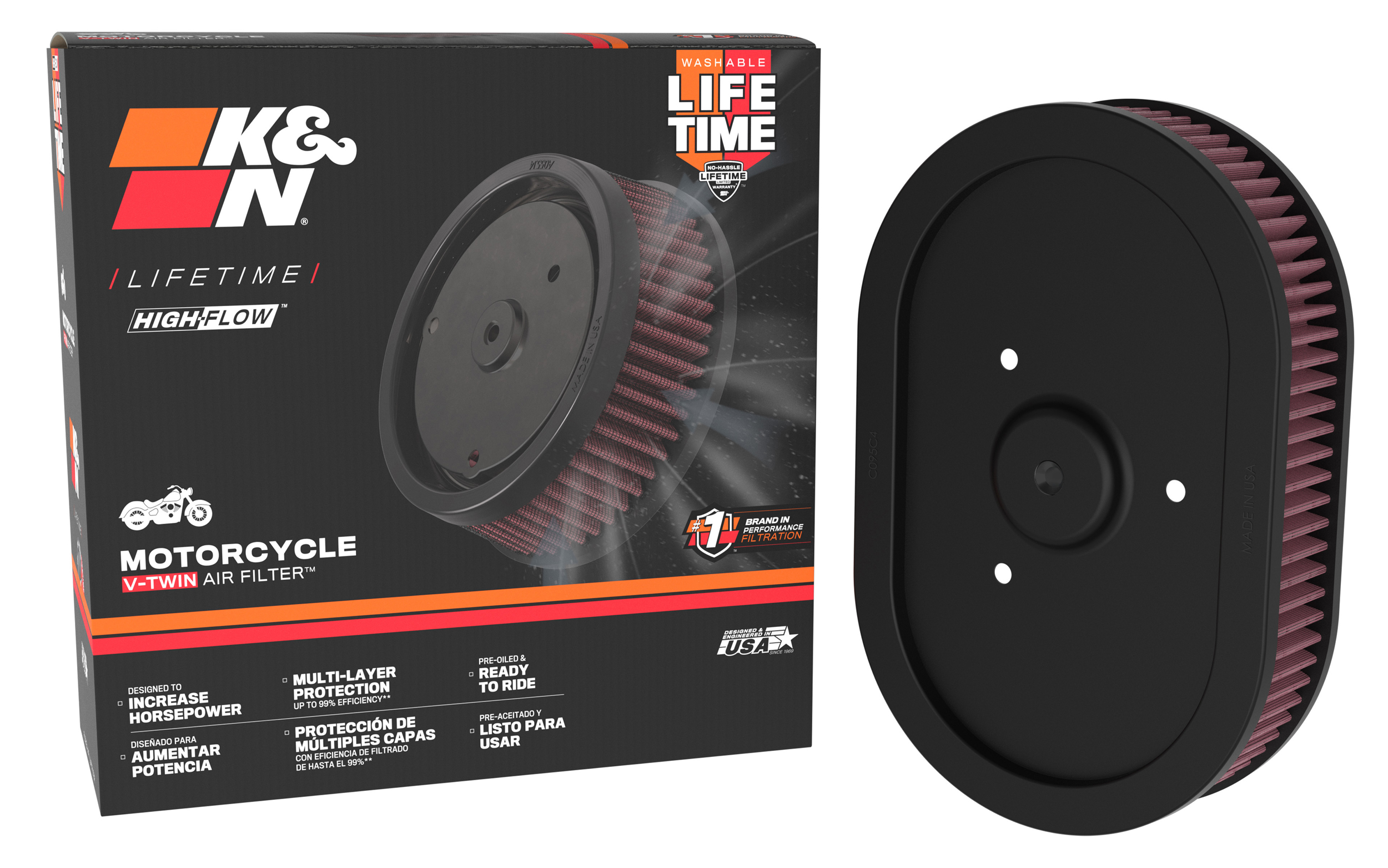 K&N Replacement Air Filter HD-0910