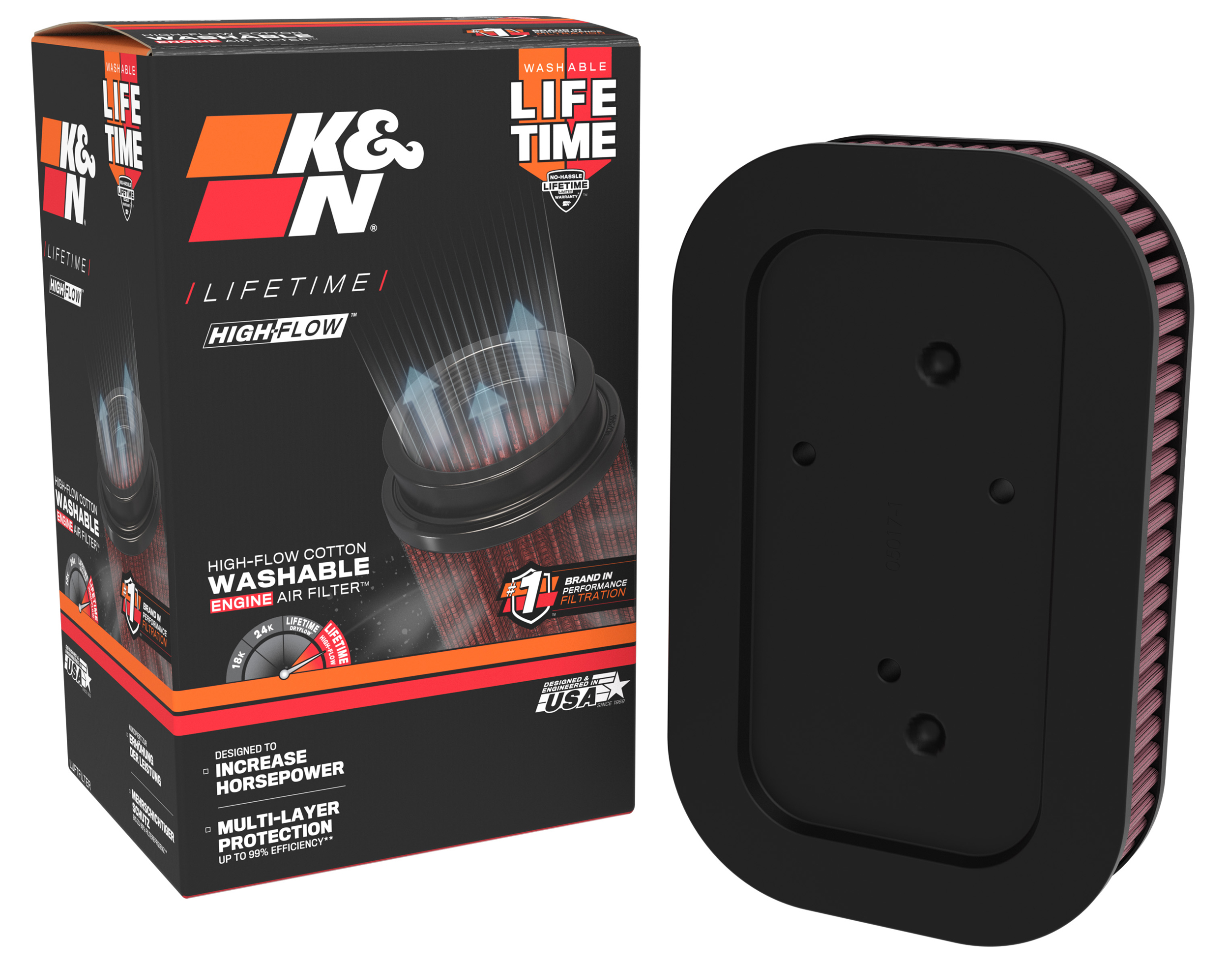 K&N Replacement Air Filter HD-8834