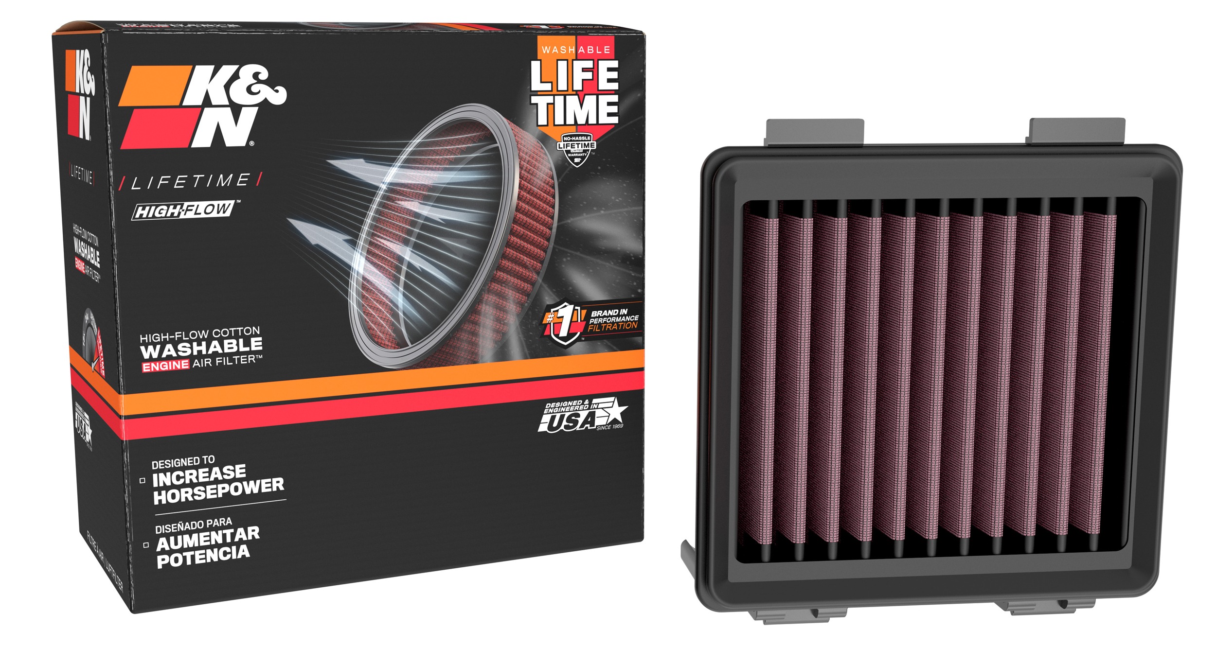 K&N Replacement Air Filter KT-2412