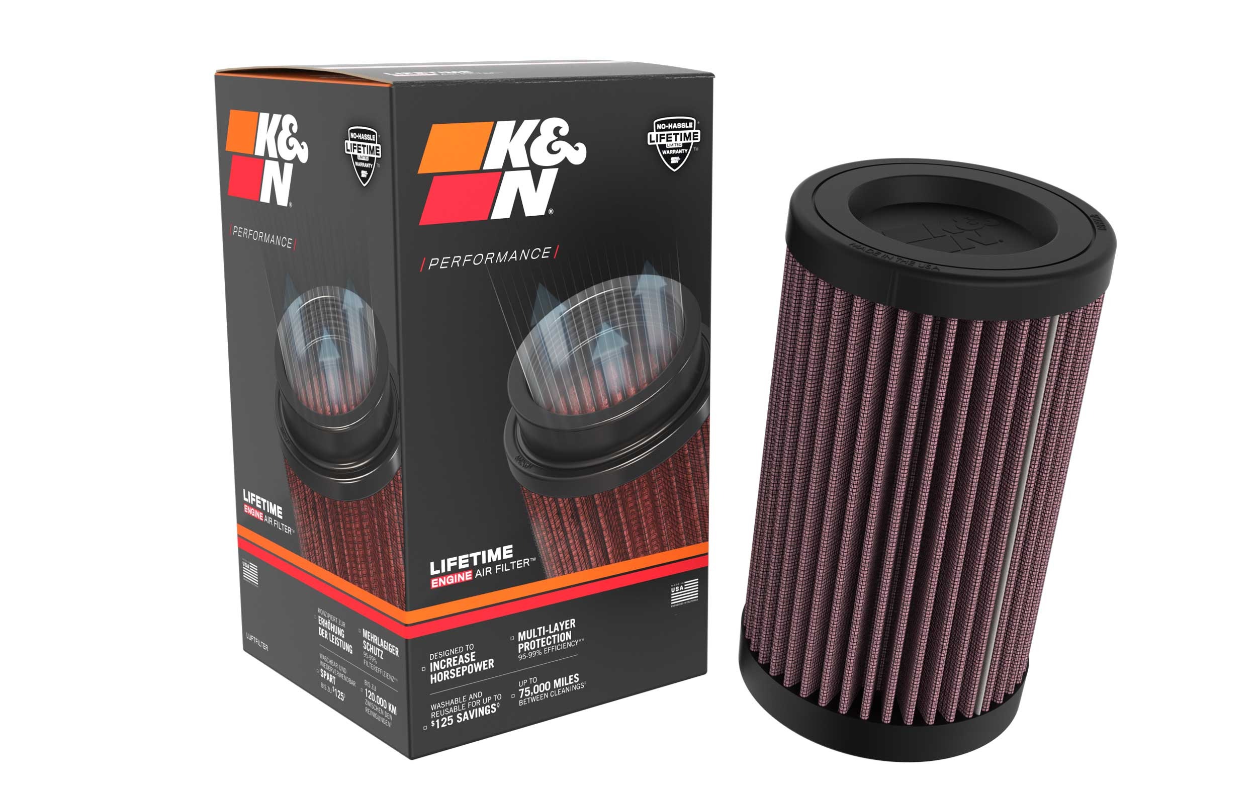 K&N Replacement Air Filter PL-1018