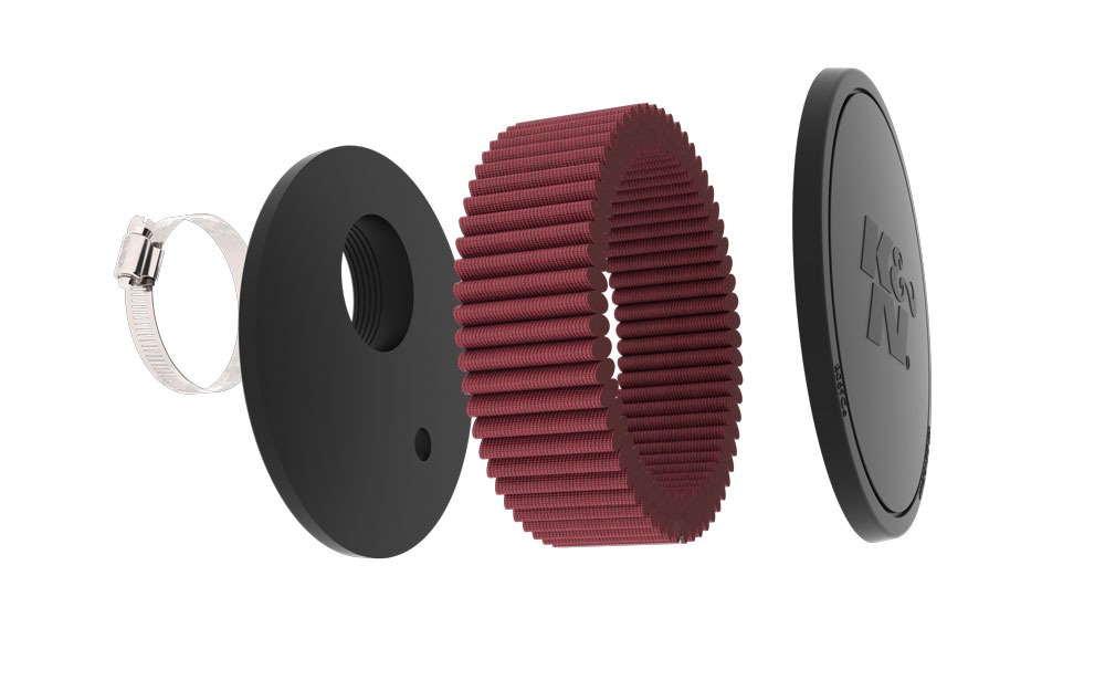 K&N Universal Clamp-On Air Filter RU-045V