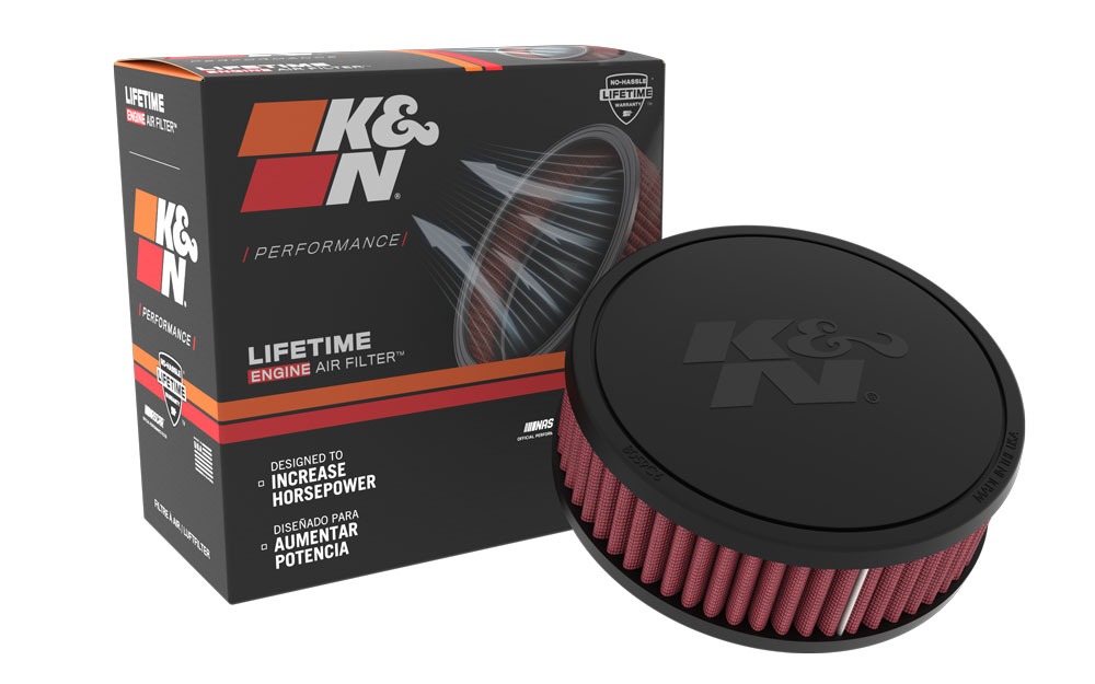 K&N Universal Clamp-On Air Filter RU-045V