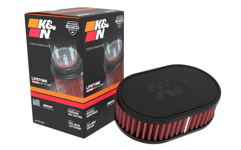 K&N Universal Clamp-On Air Filter RU-071V