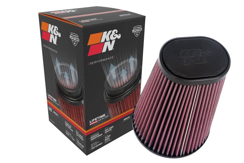 K&N Universal Clamp-On Air Filter RU-1021