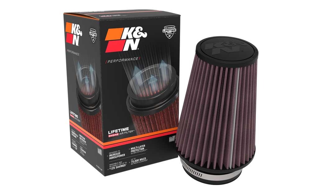 K&N Universal Clamp-On Air Filter RU-1046