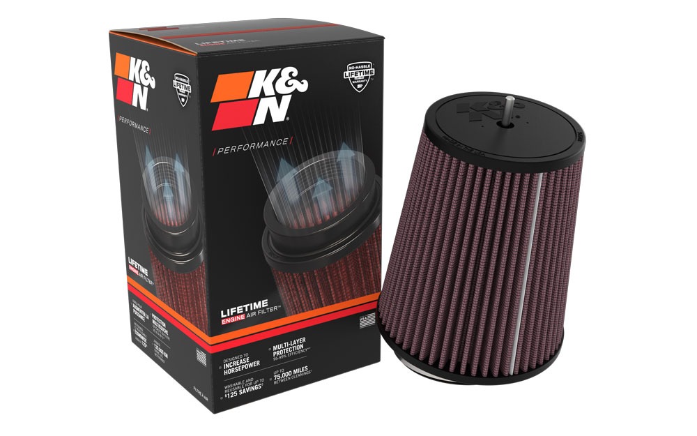 K&N Universal Clamp-On Air Filter RU-3520