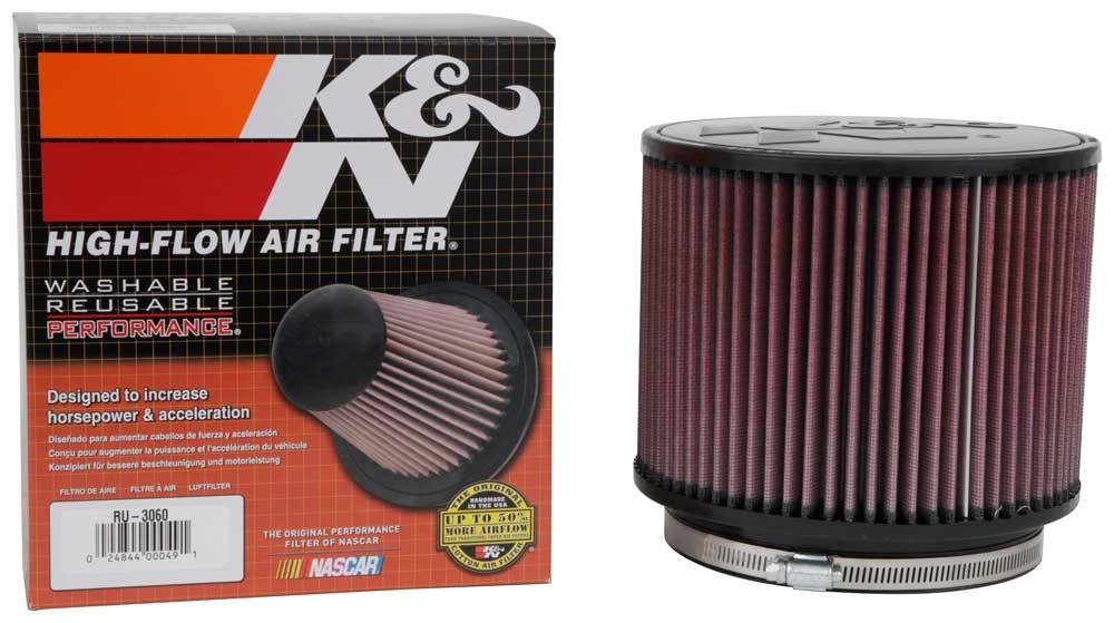 K&N Universal Clamp-On Air Filter RU-3060