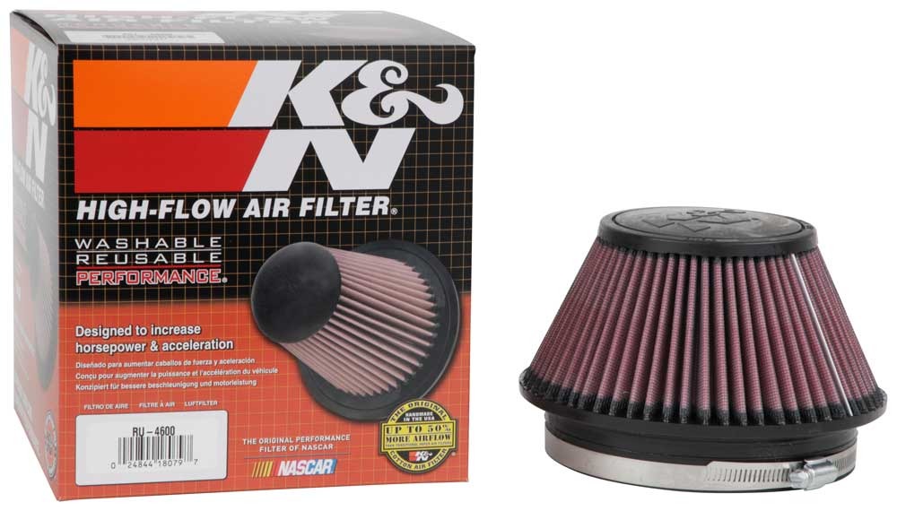 K&N Universal Clamp-On Air Filter RU-4600