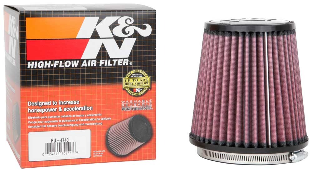 K&N Universal Clamp-On Air Filter RU-4740