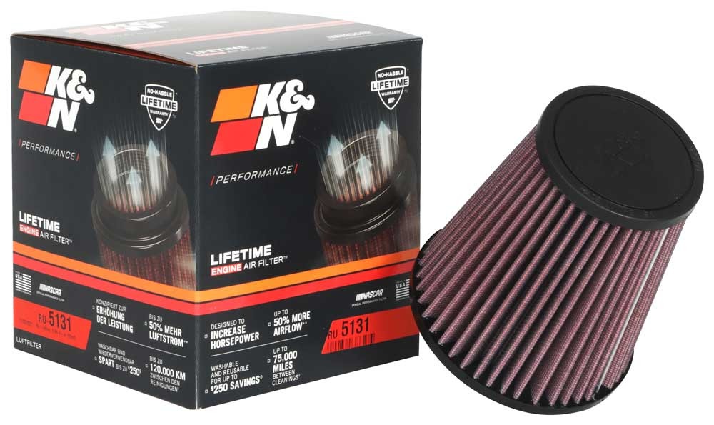 K&N Universal Clamp-On Air Filter RU-5131