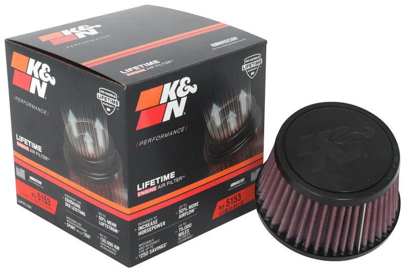 K&N Universal Clamp-On Air Filter RU-5153