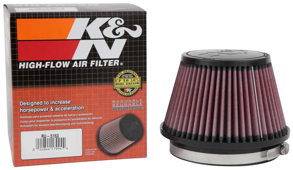 K&N Universal Clamp-On Air Filter RU-5163