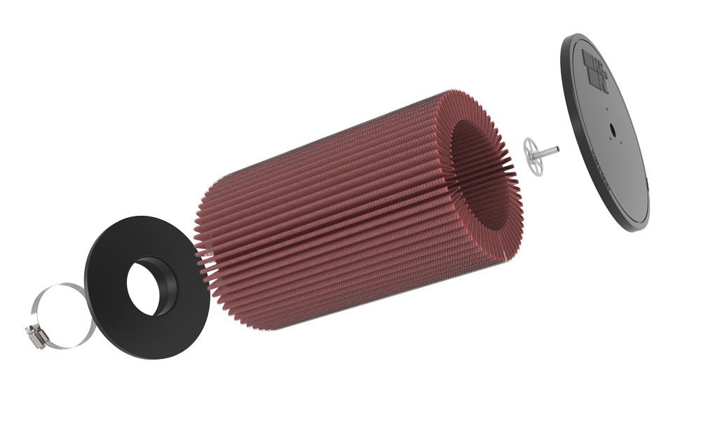 K&N Universal Clamp-On Air Filter RU-5165