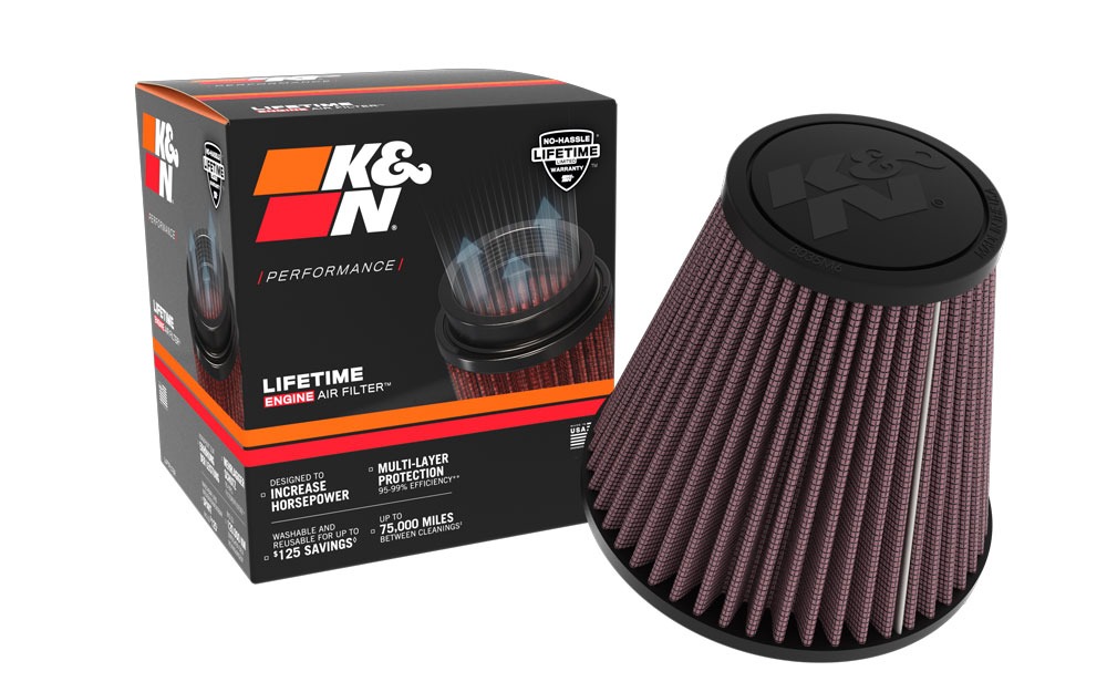 K&N Universal Clamp-On Air Filter RU-5296