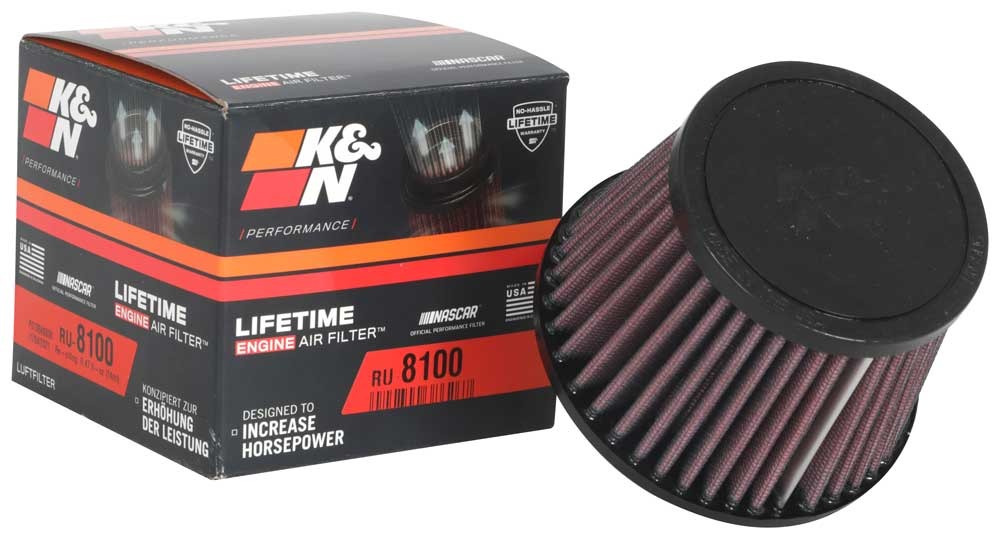 K&N Universal Clamp-On Air Filter RU-8100