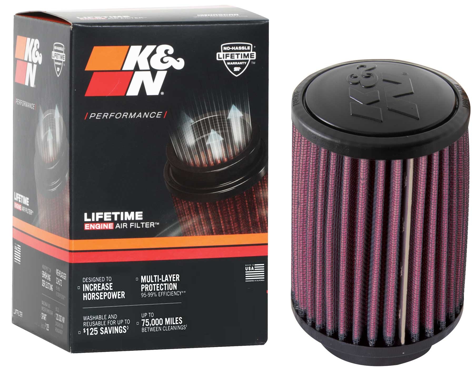 K&N Universal Clamp-On Air Filter RB-0510
