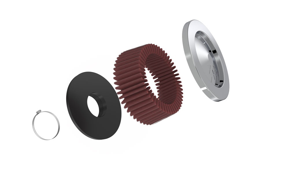 K&N Universal Clamp-On Air Filter RC-2440