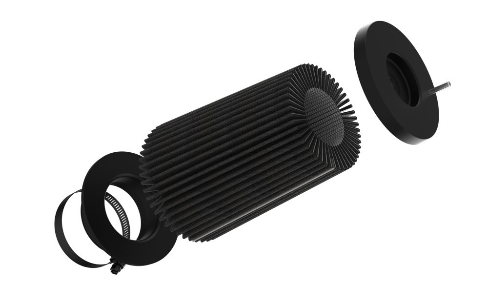 K&N Universal Clamp-On Air Filter RC-3114HBK