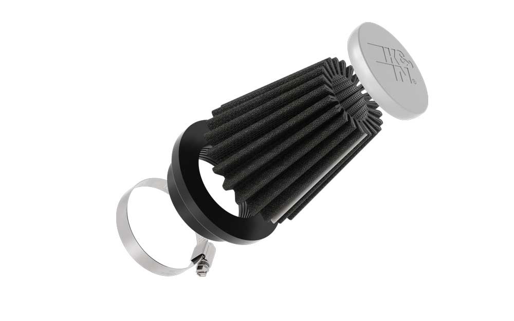 K&N Universal Clamp-On Air Filter RC-3122HBK