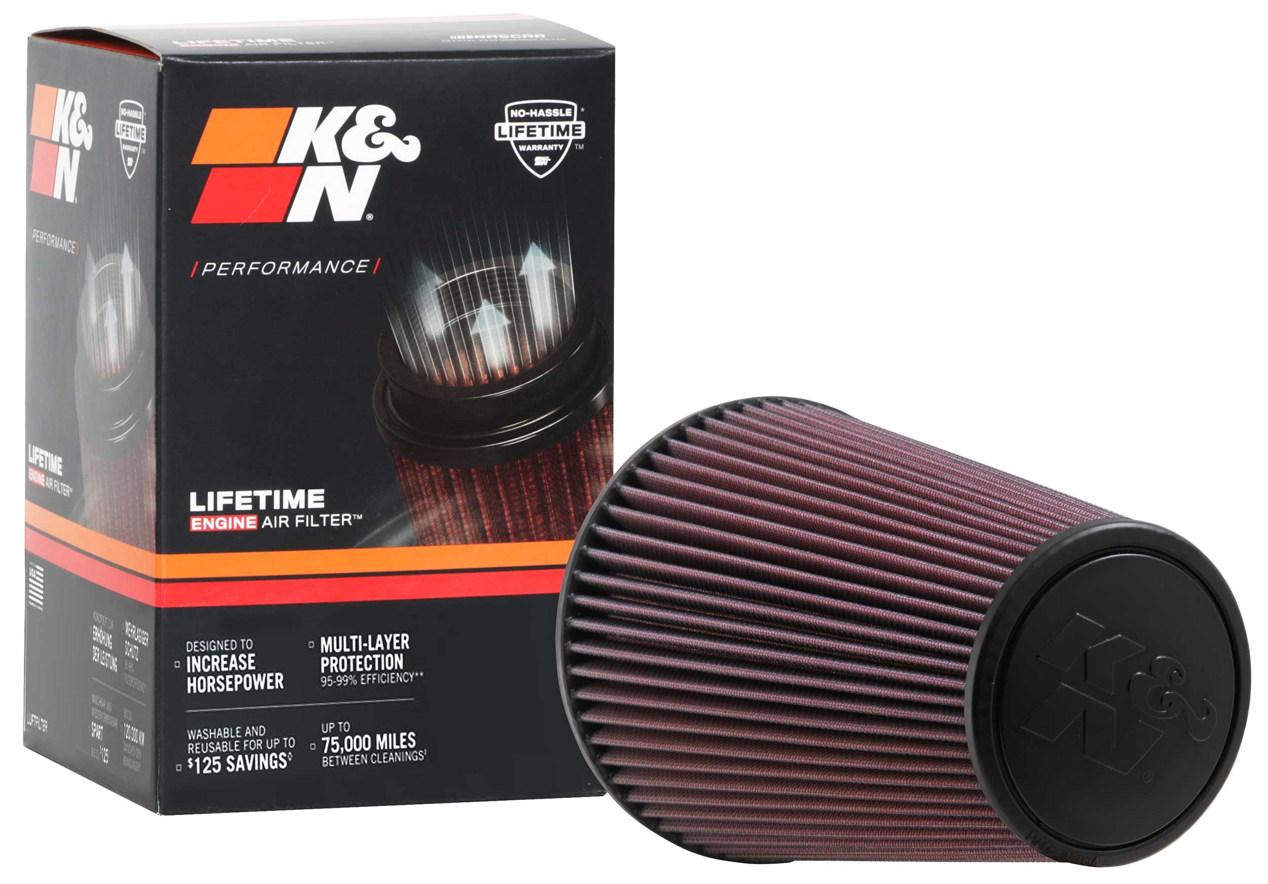 K&N Universal Clamp-On Air Filter RC-5046
