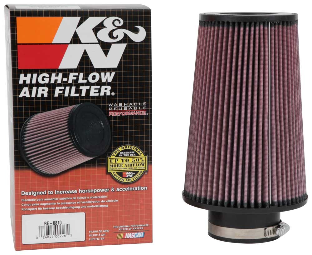 K&N Universal Clamp-On Air Filter RE-0810