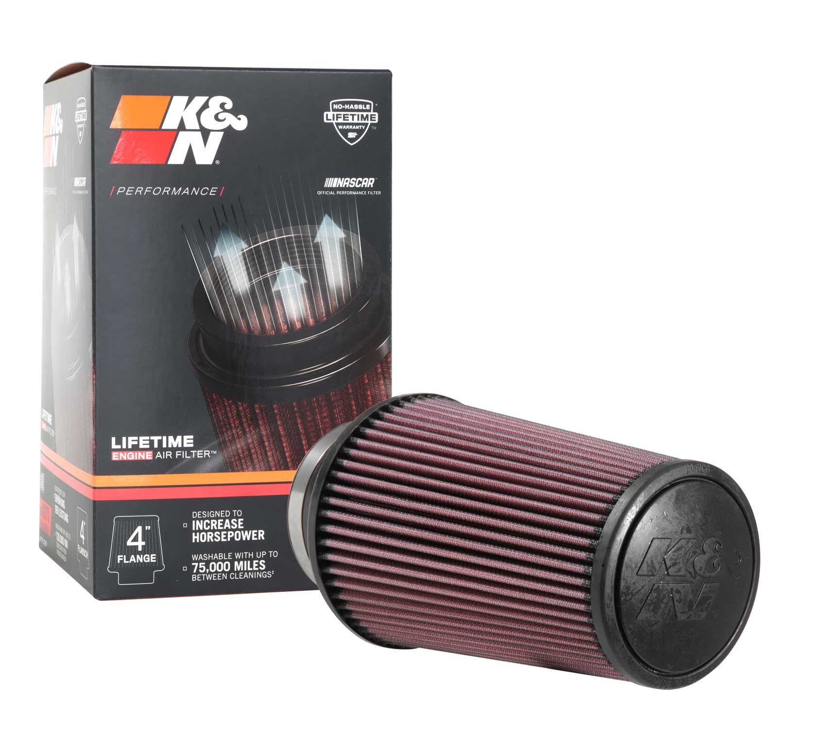 K&N Universal Clamp-On Air Filter RE-0870