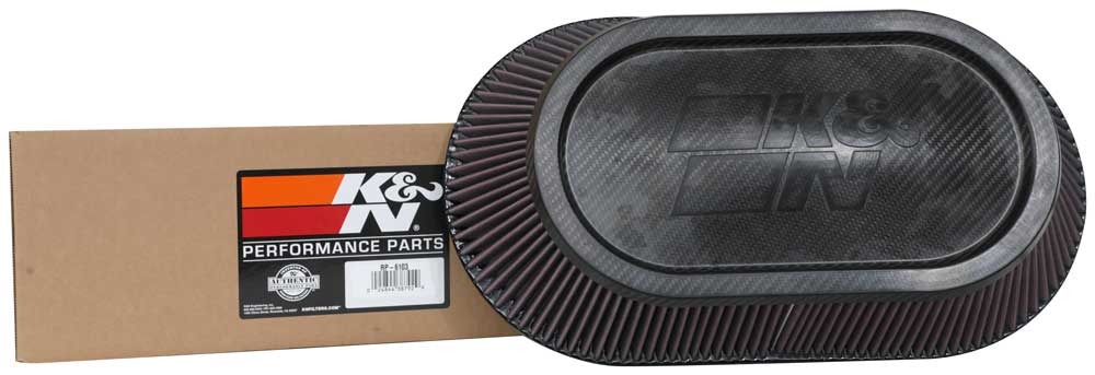 K&N Universal Air Filter - Carbon Fiber Top RP-6103