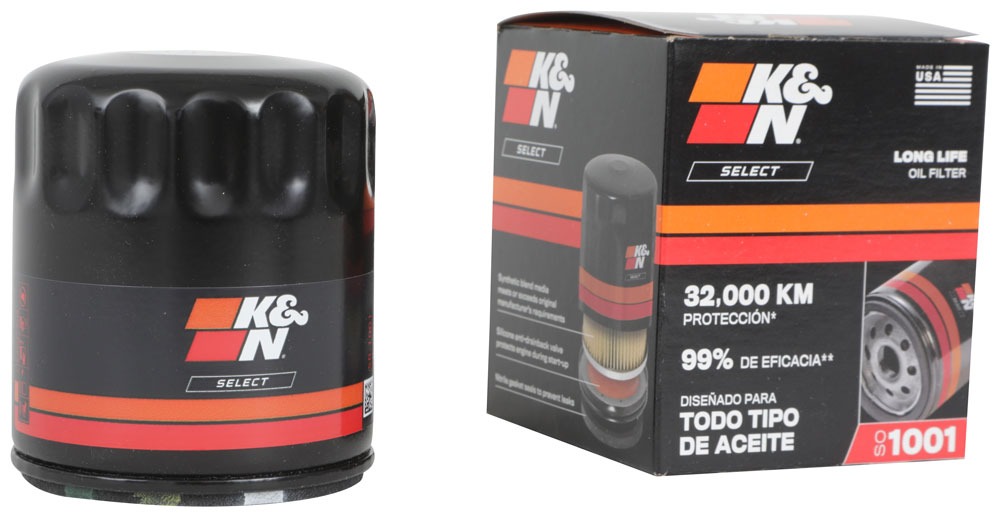 K&N Oil Filter; Spin-On SO-1001