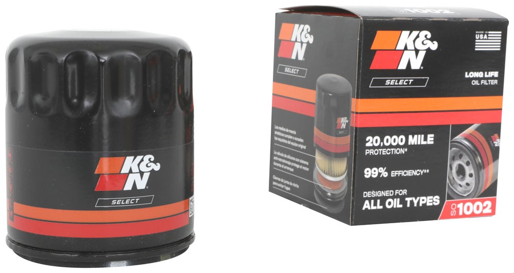K&N Oil Filter; Spin-On SO-1002