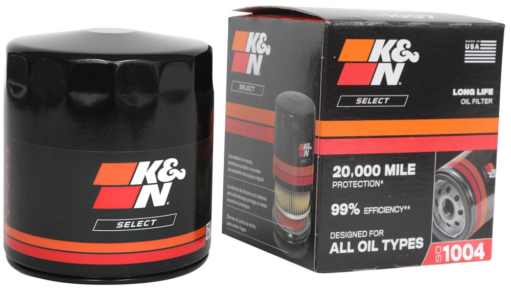 K&N Oil Filter; Spin-On SO-1004