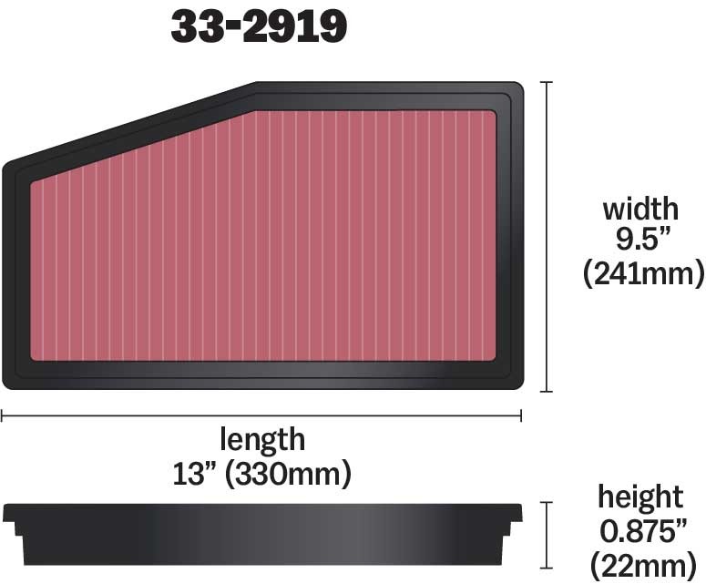 K&N Replacement Air Filter 33-2919