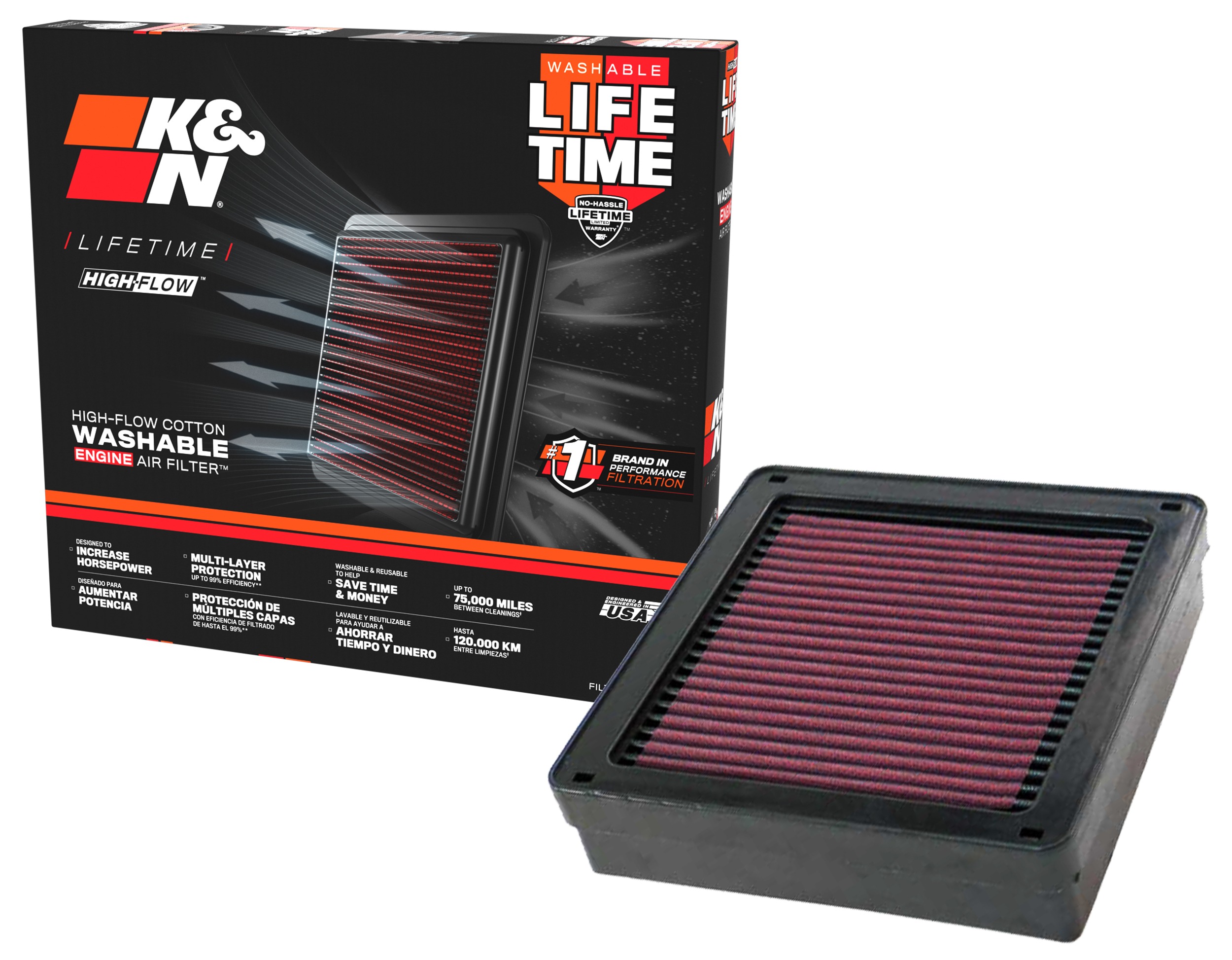 K&N Replacement Air Filter 33-2105