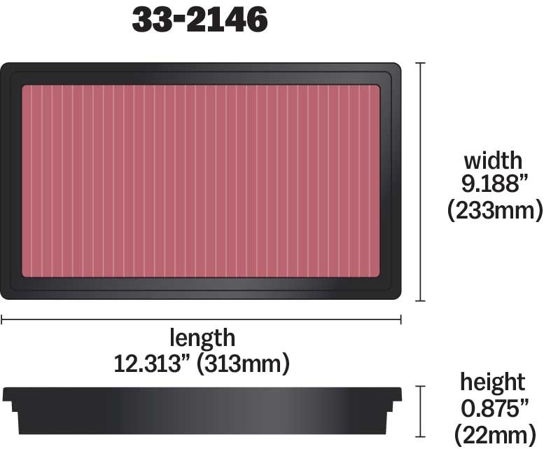K&N Replacement Air Filter 33-2146