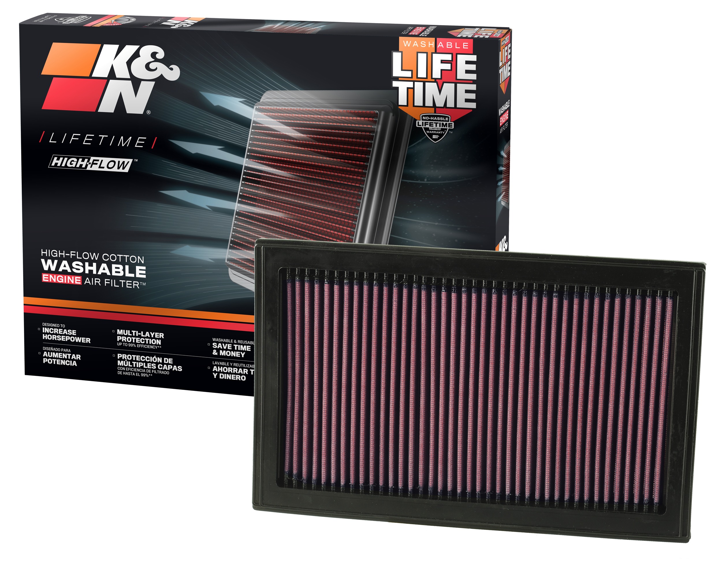 K&N Replacement Air Filter 33-2207