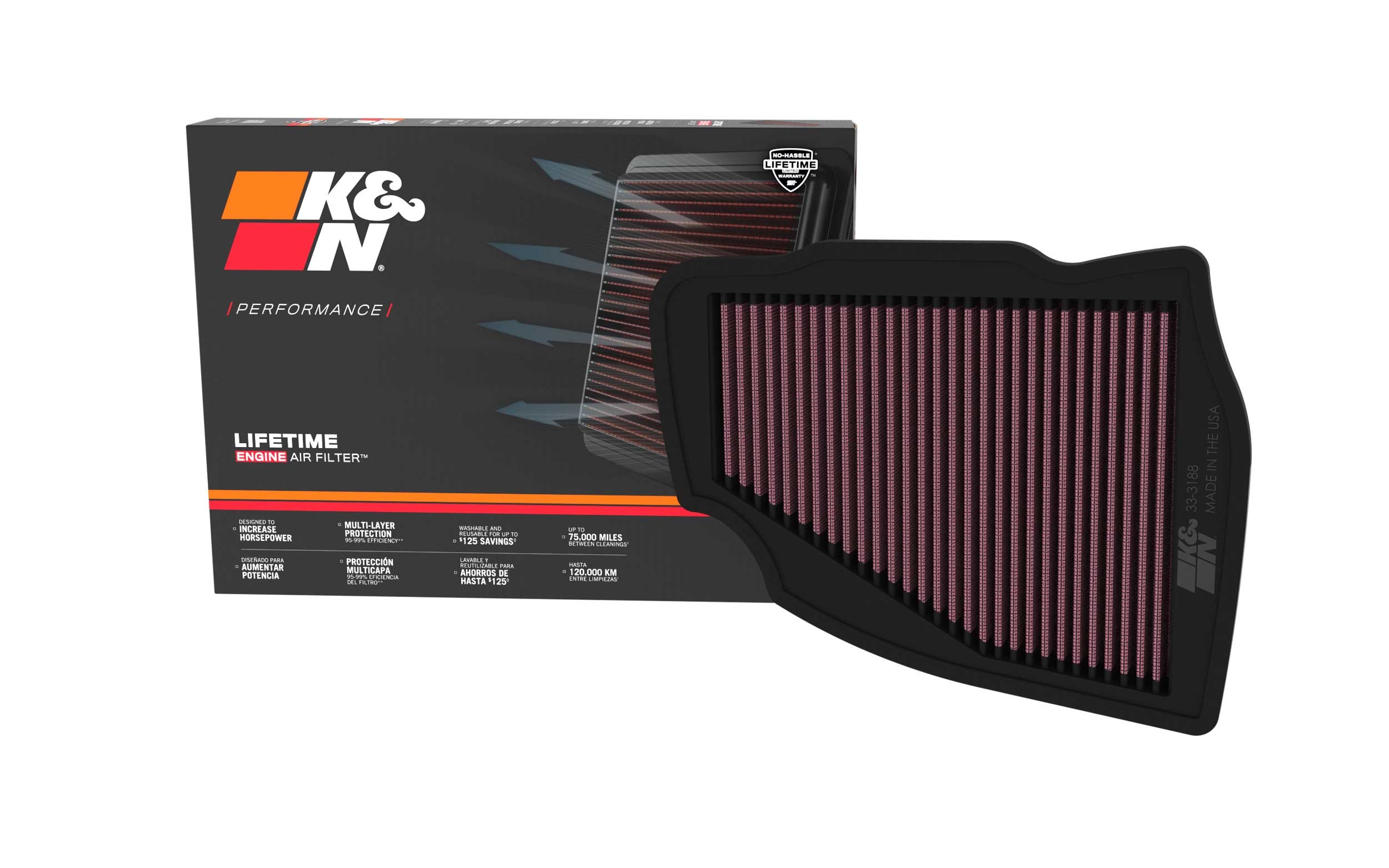 K&N Replacement Air Filter 33-3188