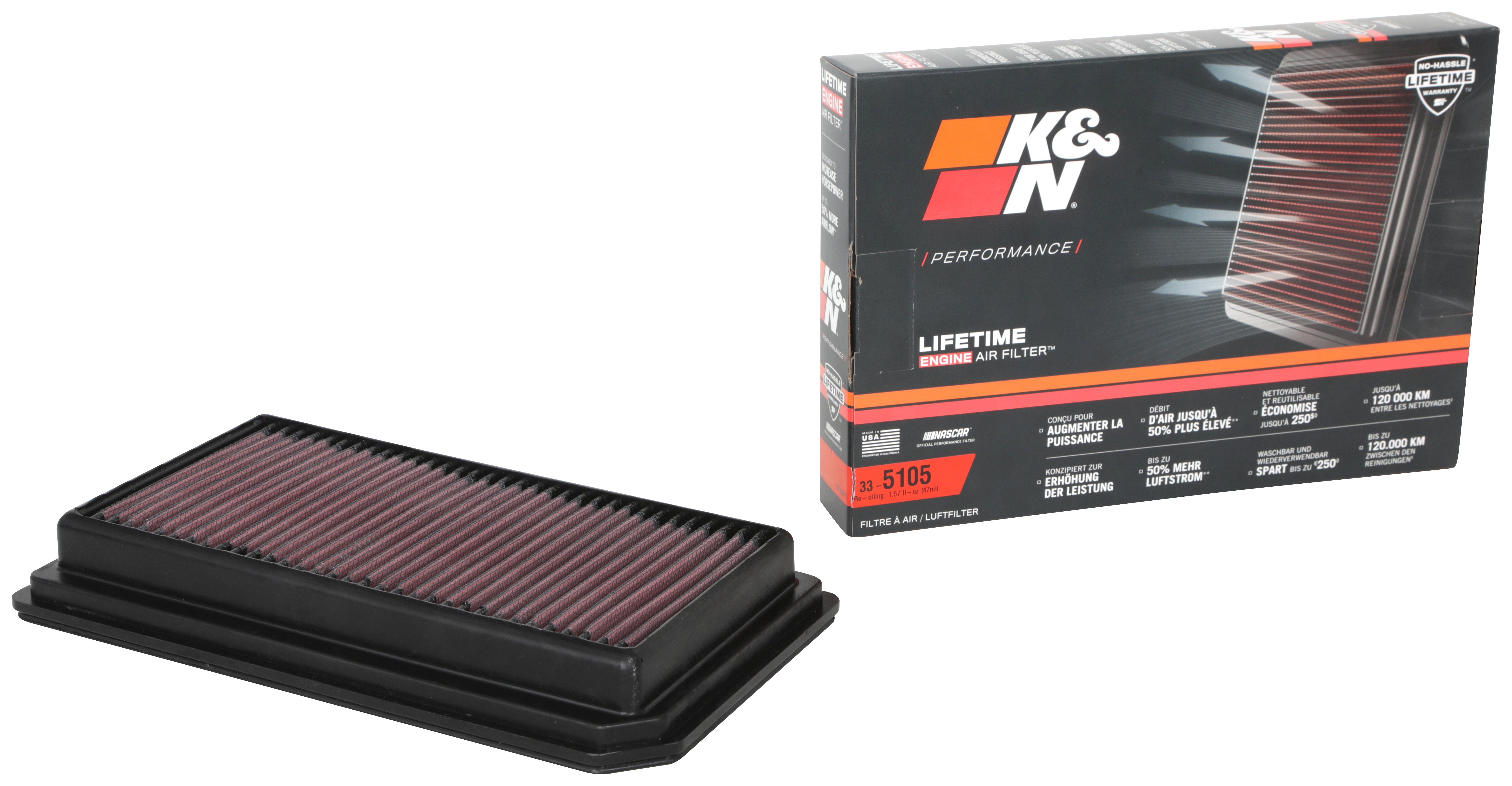 K&N Replacement Air Filter 33-5105