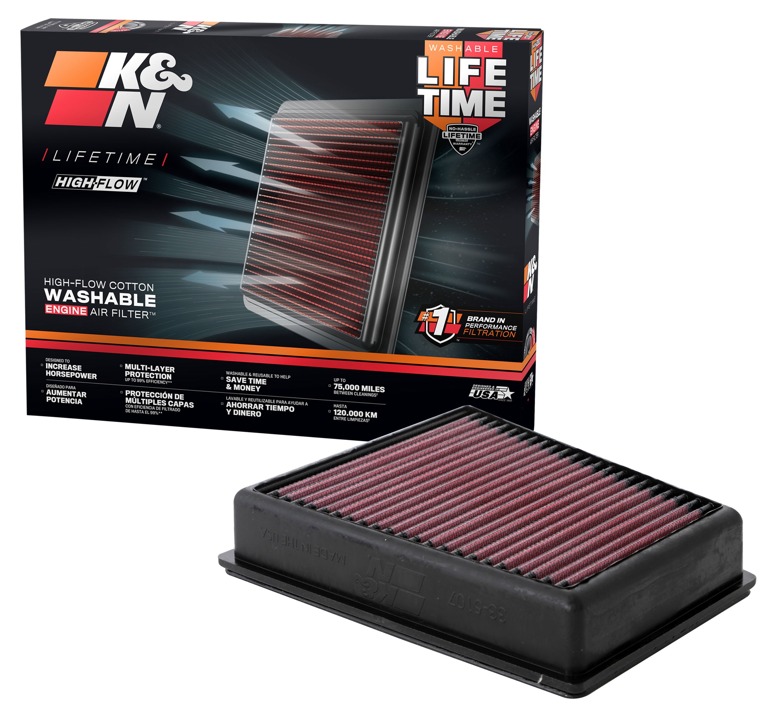 K&N Replacement Air Filter 33-5107