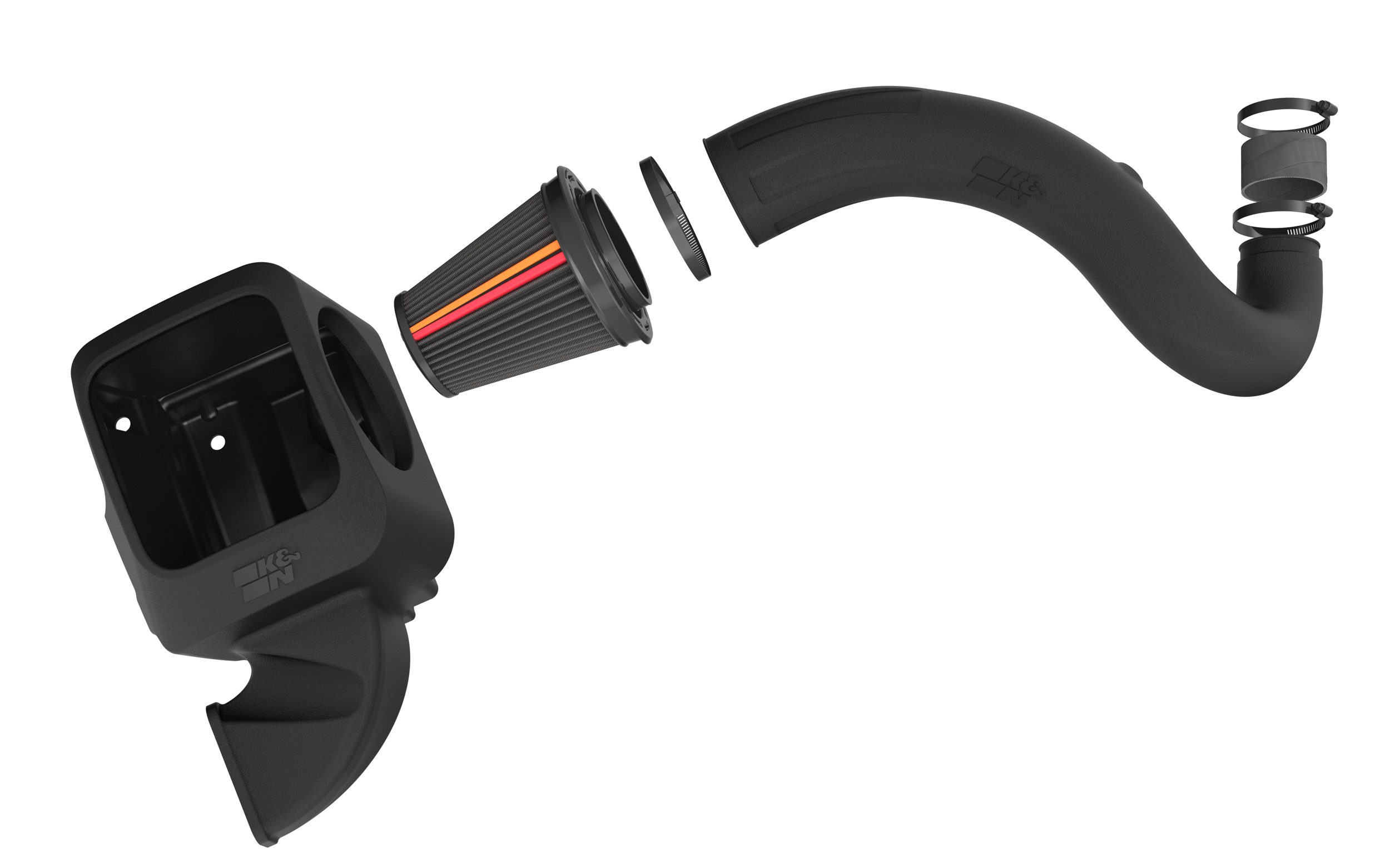 K&N NextGen Dryflow Cold Air Intake - RAM 1500 V6 3.6L F/I 50-1564D