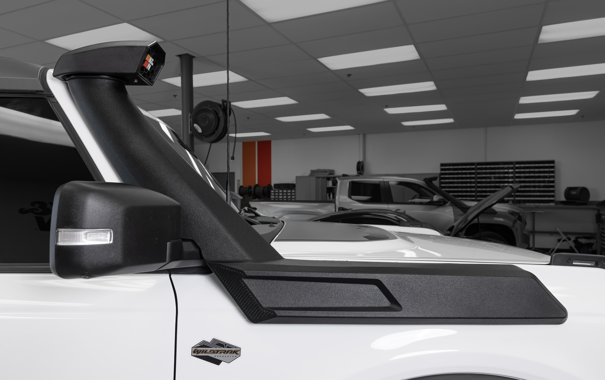 K&N Elevated Intake Kit (Snorkel) - Ford Bronco 2.3L/2.7L 63-8002