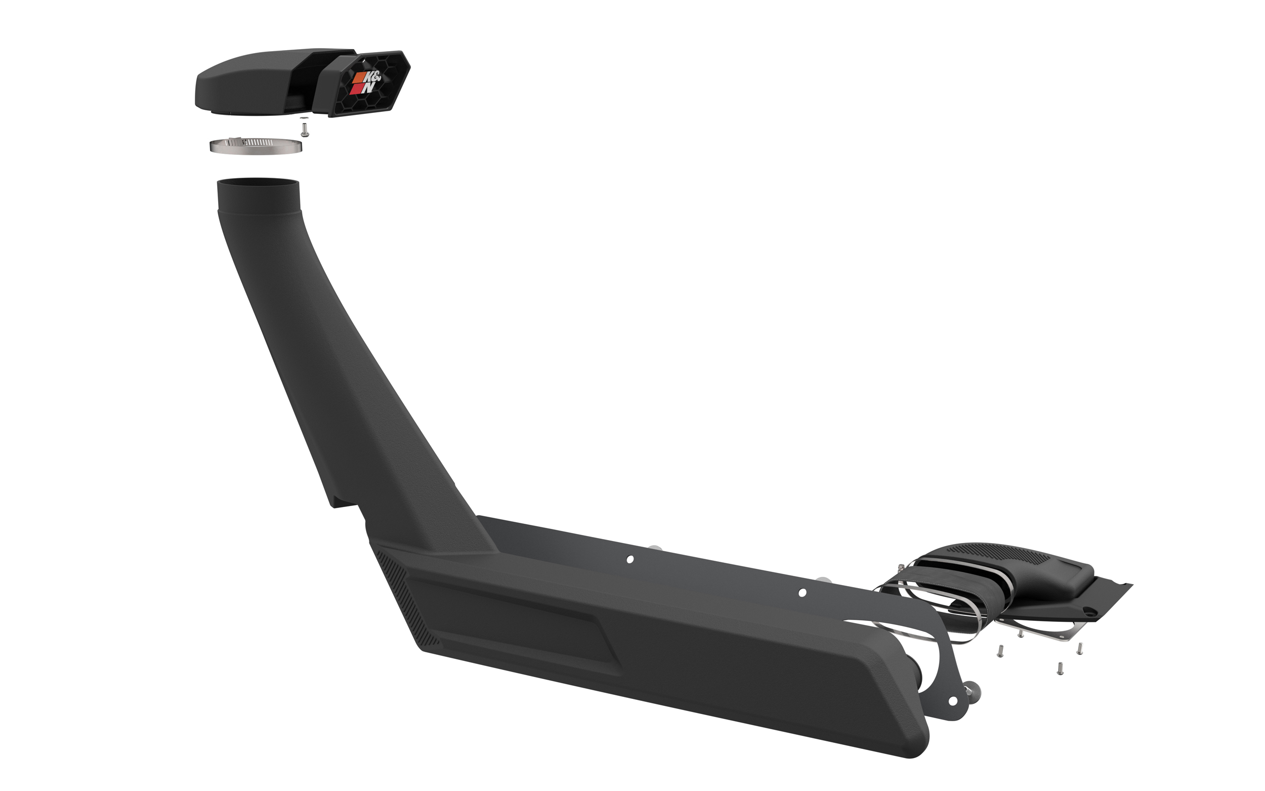 K&N Elevated Intake Kit (Snorkel) - Ford Bronco 2.3L/2.7L 63-8002