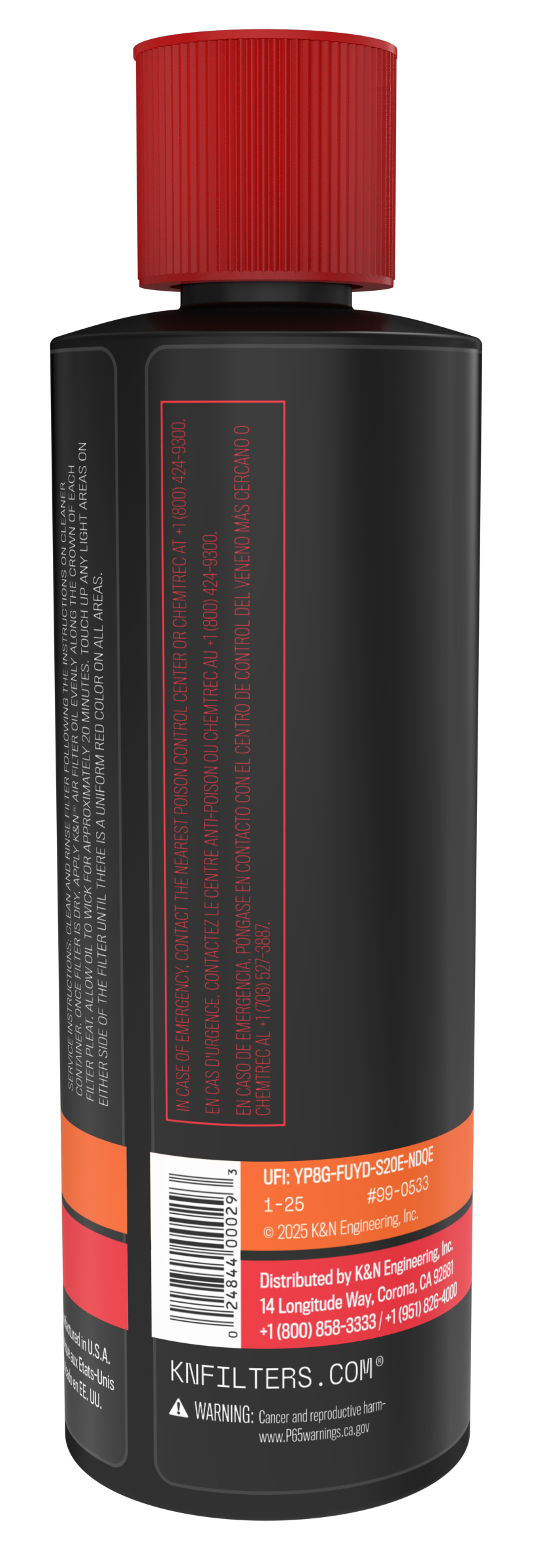 K&N Air Filter Oil - 8oz Squeeze 99-0533