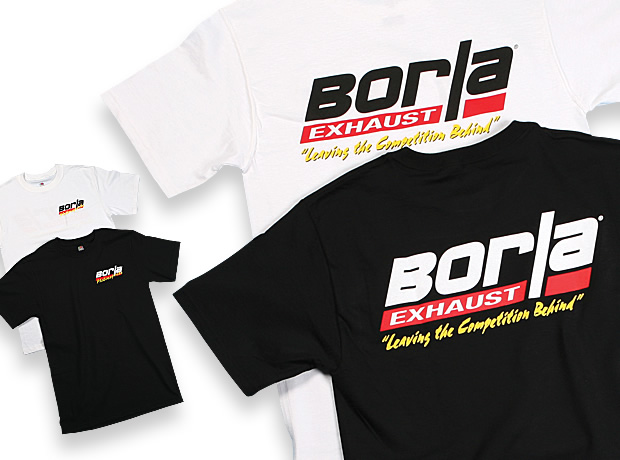 Borla Men%27s Motorsports Black T-Shirt - Small 21195