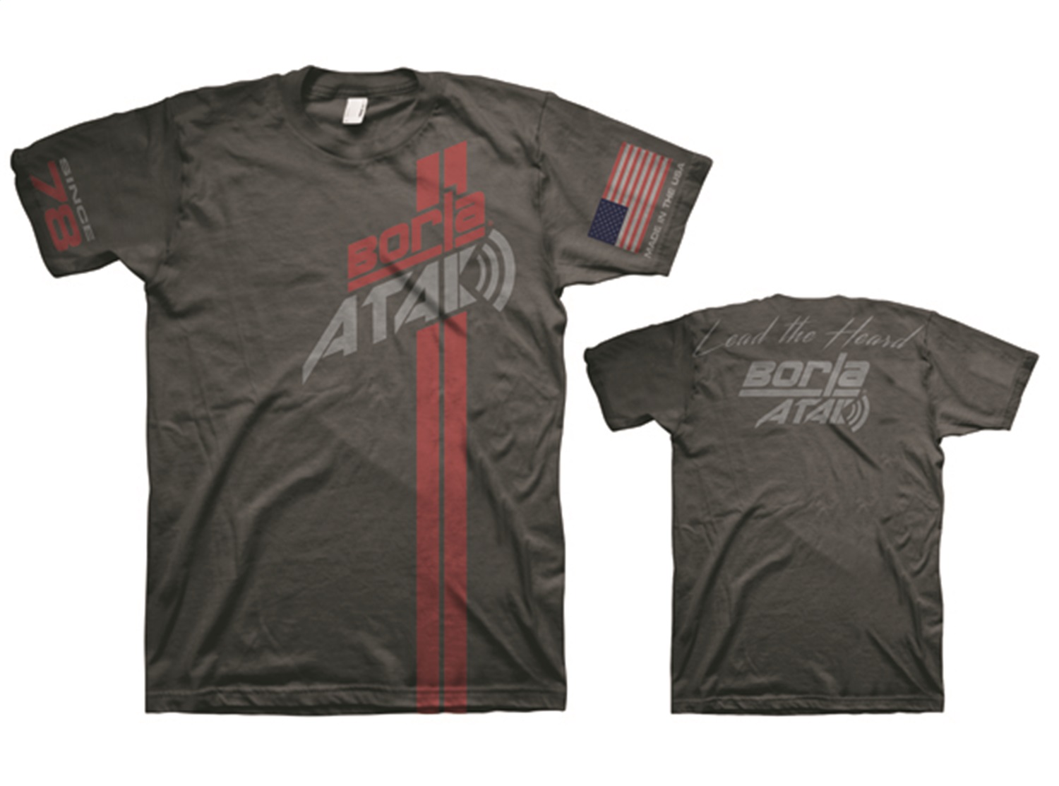 Borla Men%27s ATAK® Charcoal T-Shirt - Medium 21563